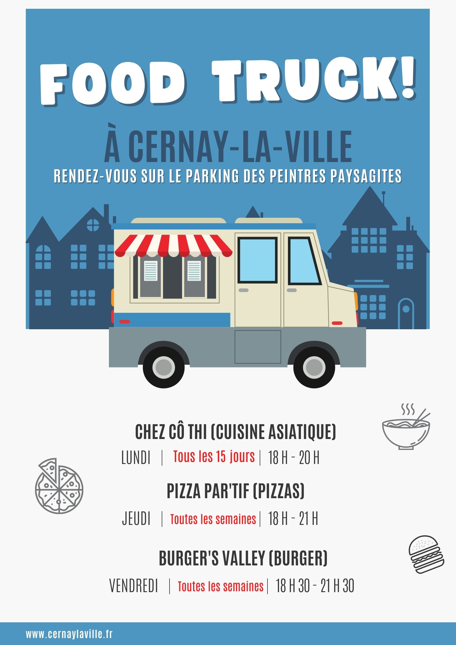 Commerces Food truck Cernay la Ville fev2023