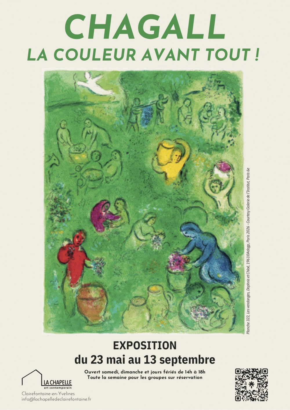 Sortie culturelle à destination des aînés, le jeudi 18 juin à la Chapelle de Clairefontaine.