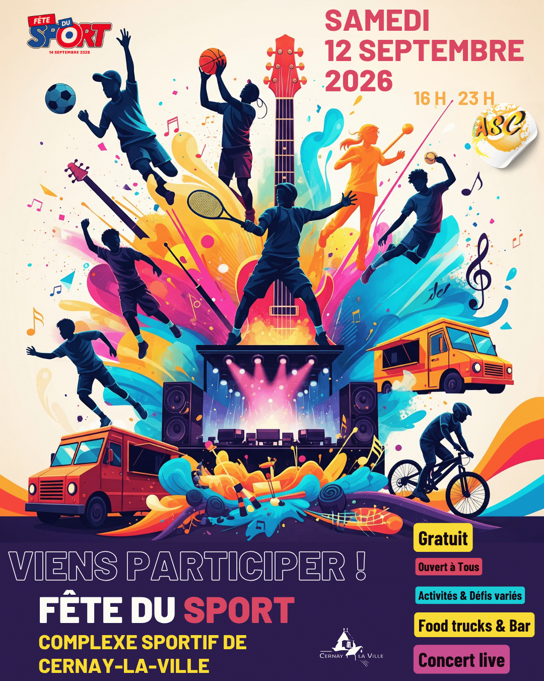  La Fête du Sport revient à Cernay-la-Ville le samedi 12 septembre !