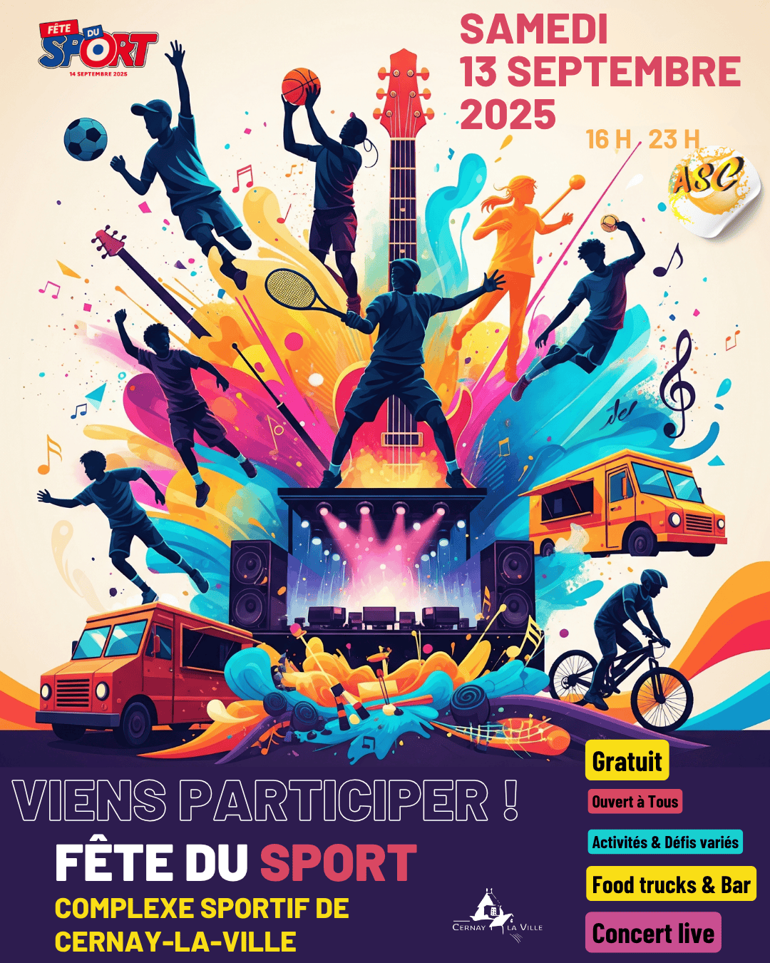 Sport, Fun et Convivialité : ne manquez pas la fête du 13 septembre !