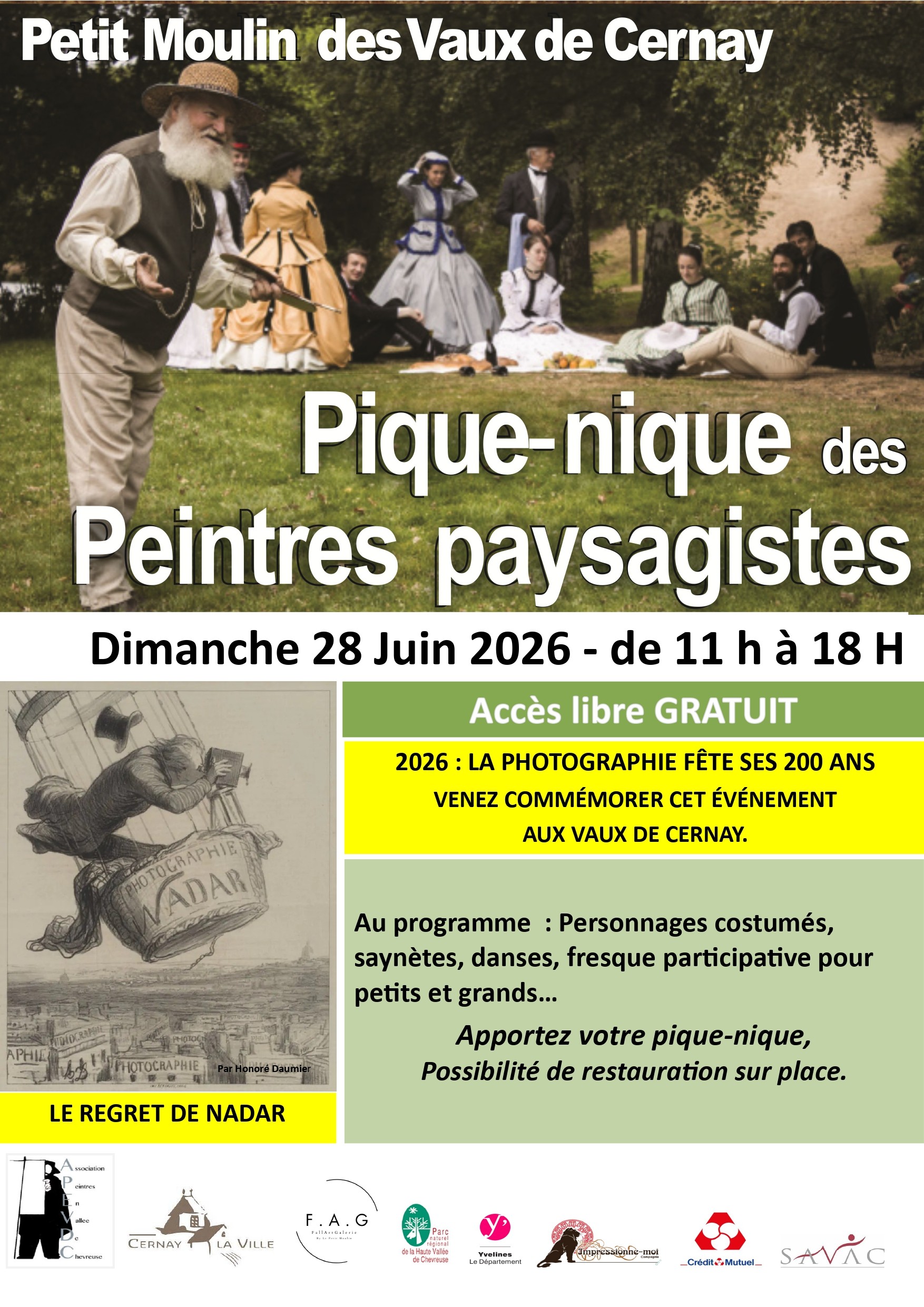 Pique-nique artistique au Petit Moulin des Vaux de Cernay – 28 juin
