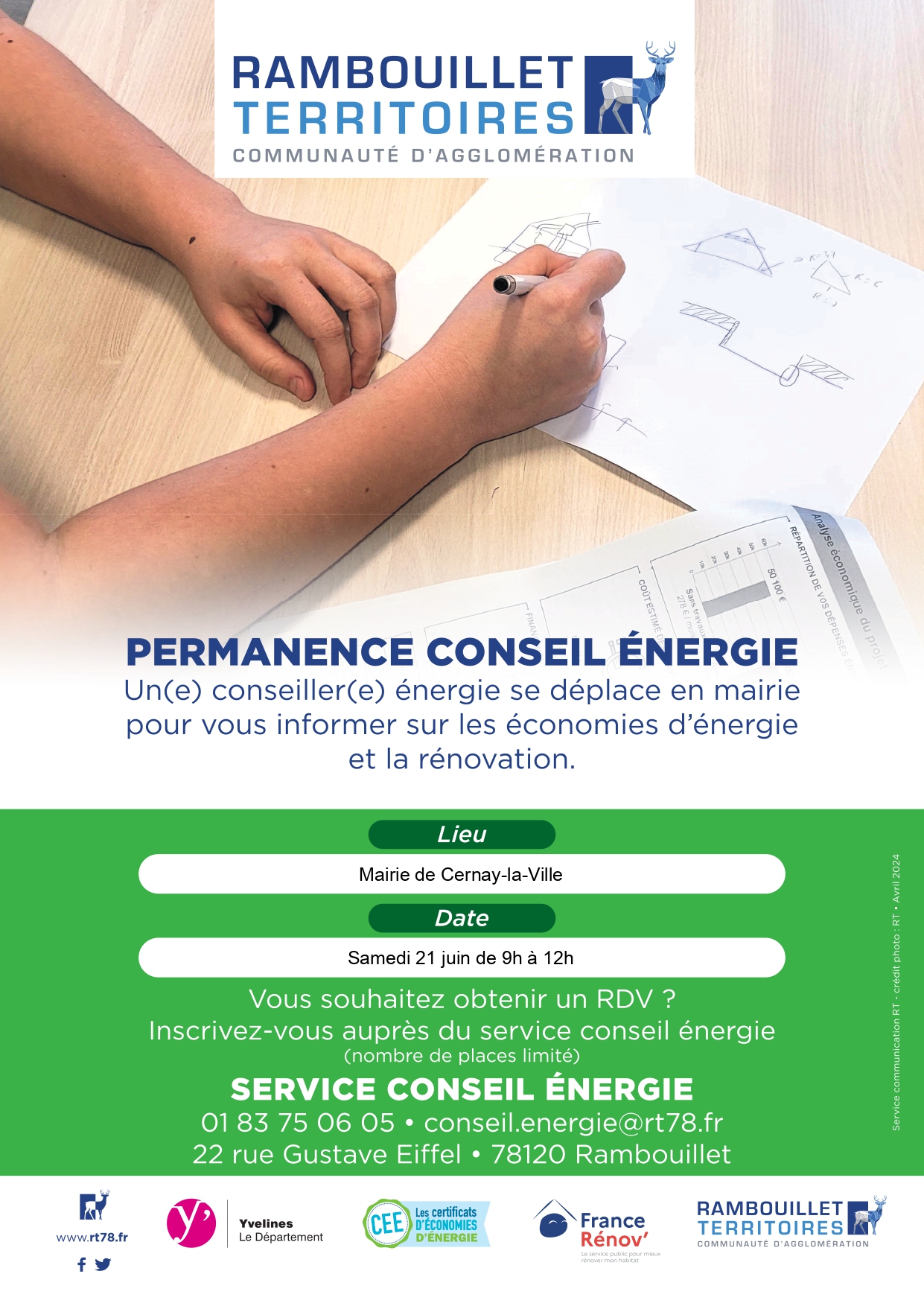 Samedi 21 juin : Permanence conseil énergie