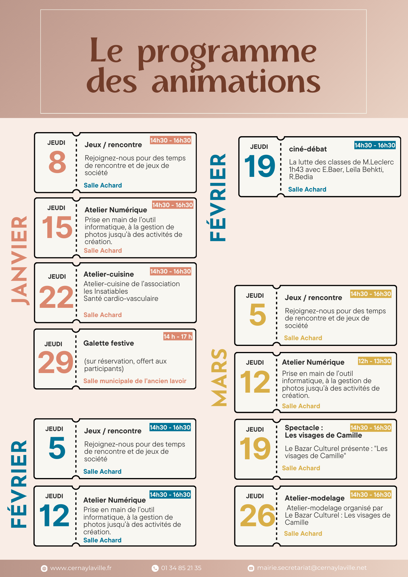 Animations Janv Mars 2026