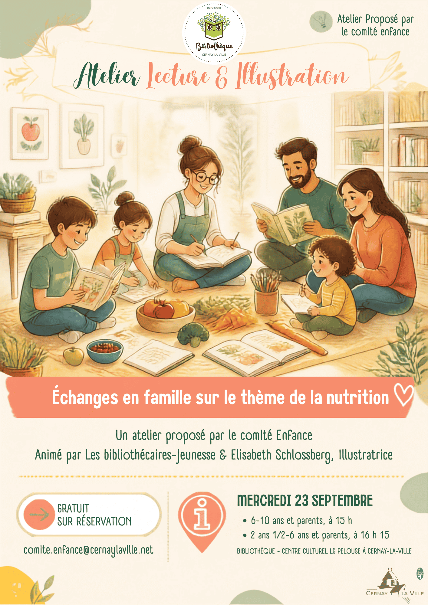 Atelier Lecture & Illustration autour de la Nutrition