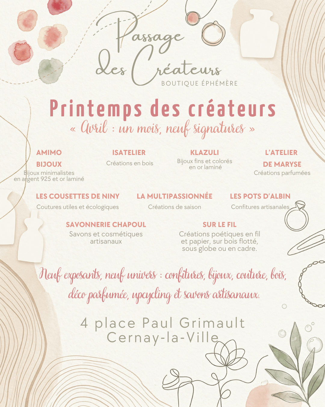  Boutique Ephémère  -  Avril s’installe au Passage des Créateurs 