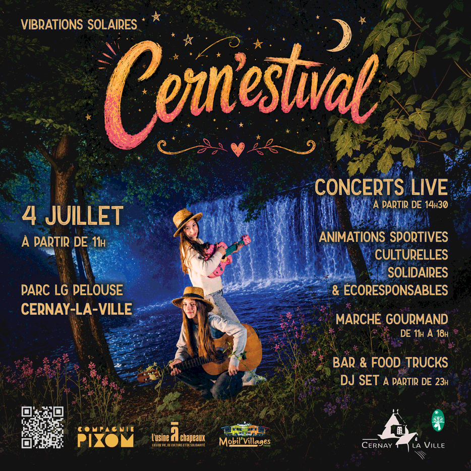 Samedi 4 juillet :  FESTIVAL DE CERNAY-LA-VILLE 2026