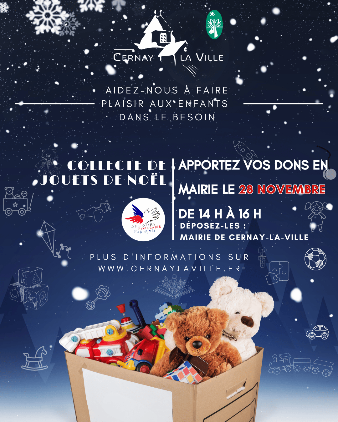 Samedi 28 novembre : Participez à la collecte de jouets !