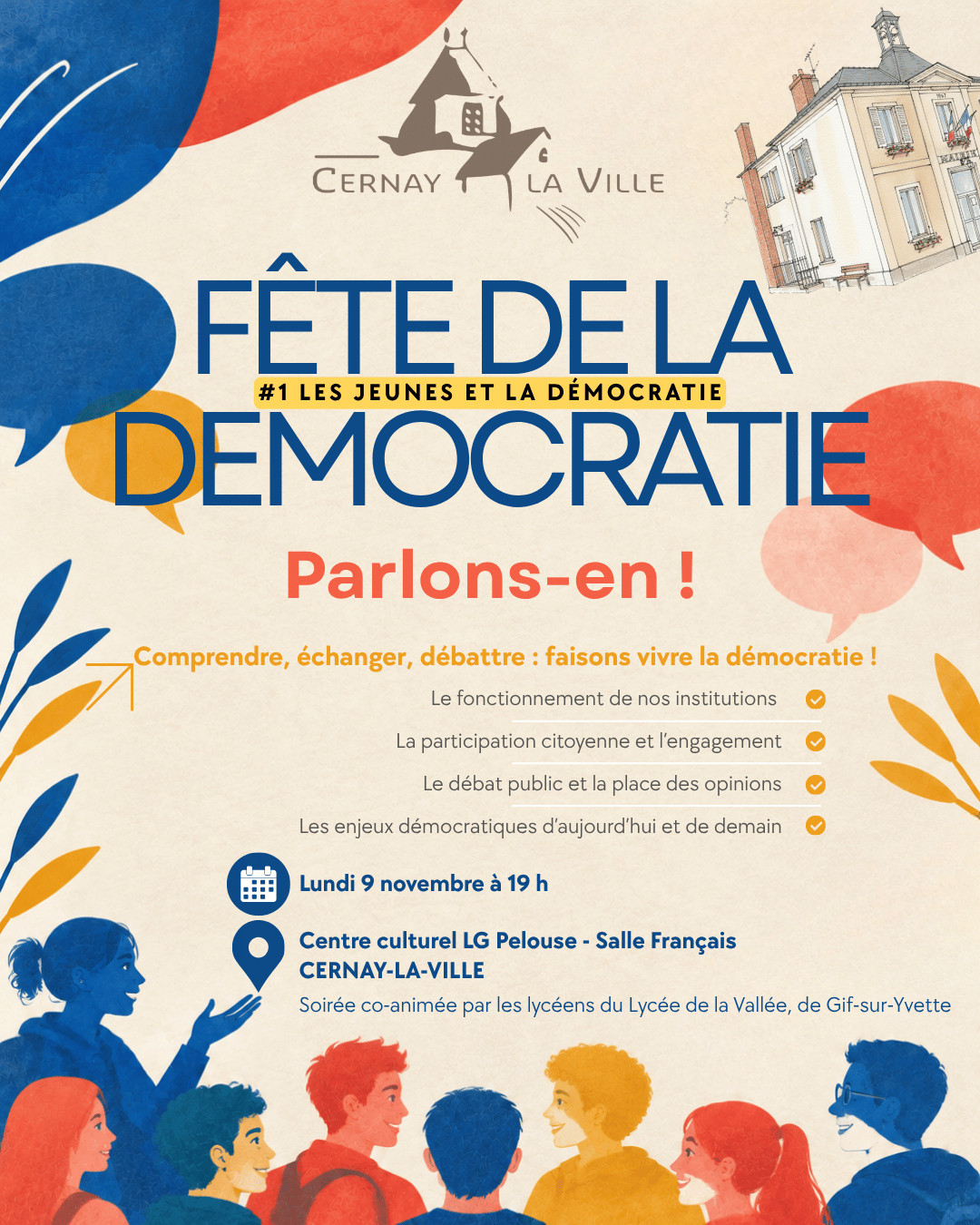 La démocratie, parlons-en le 9 novembre