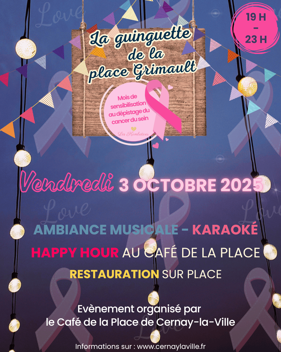  La Guinguette se pare de rose pour Octobre Rose ! 