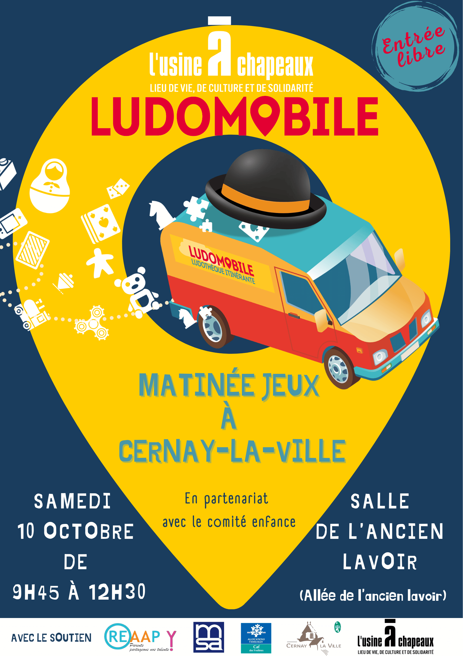 Samedi 10 octobre : La Ludomobile fait son grand retour