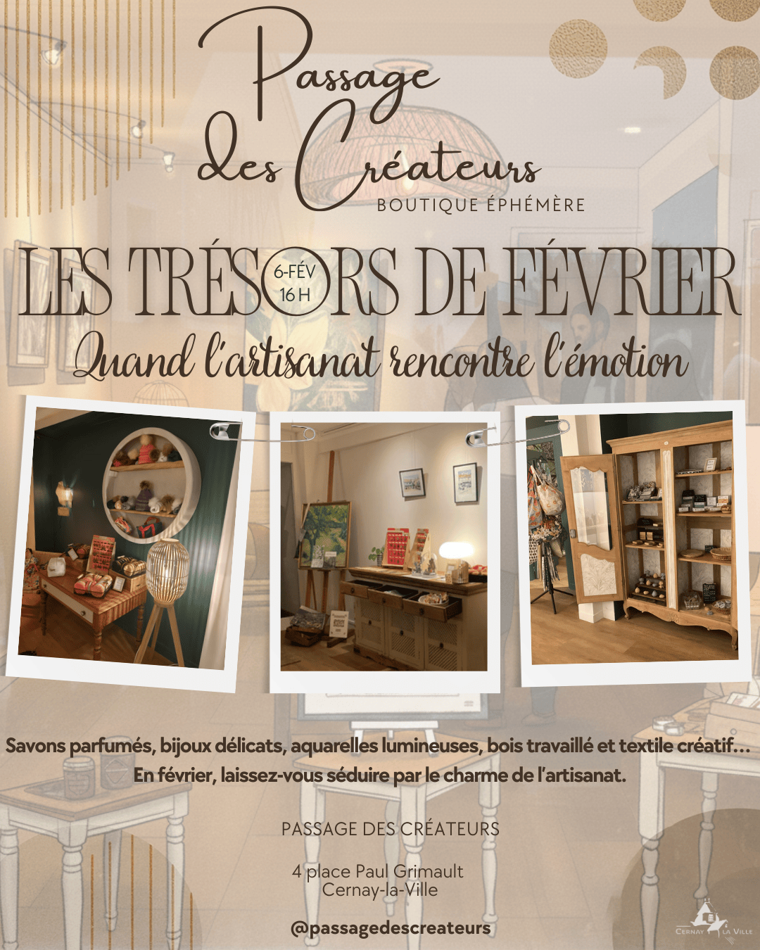  PASSAGE DE CRÉATEURS - Programmation de février 