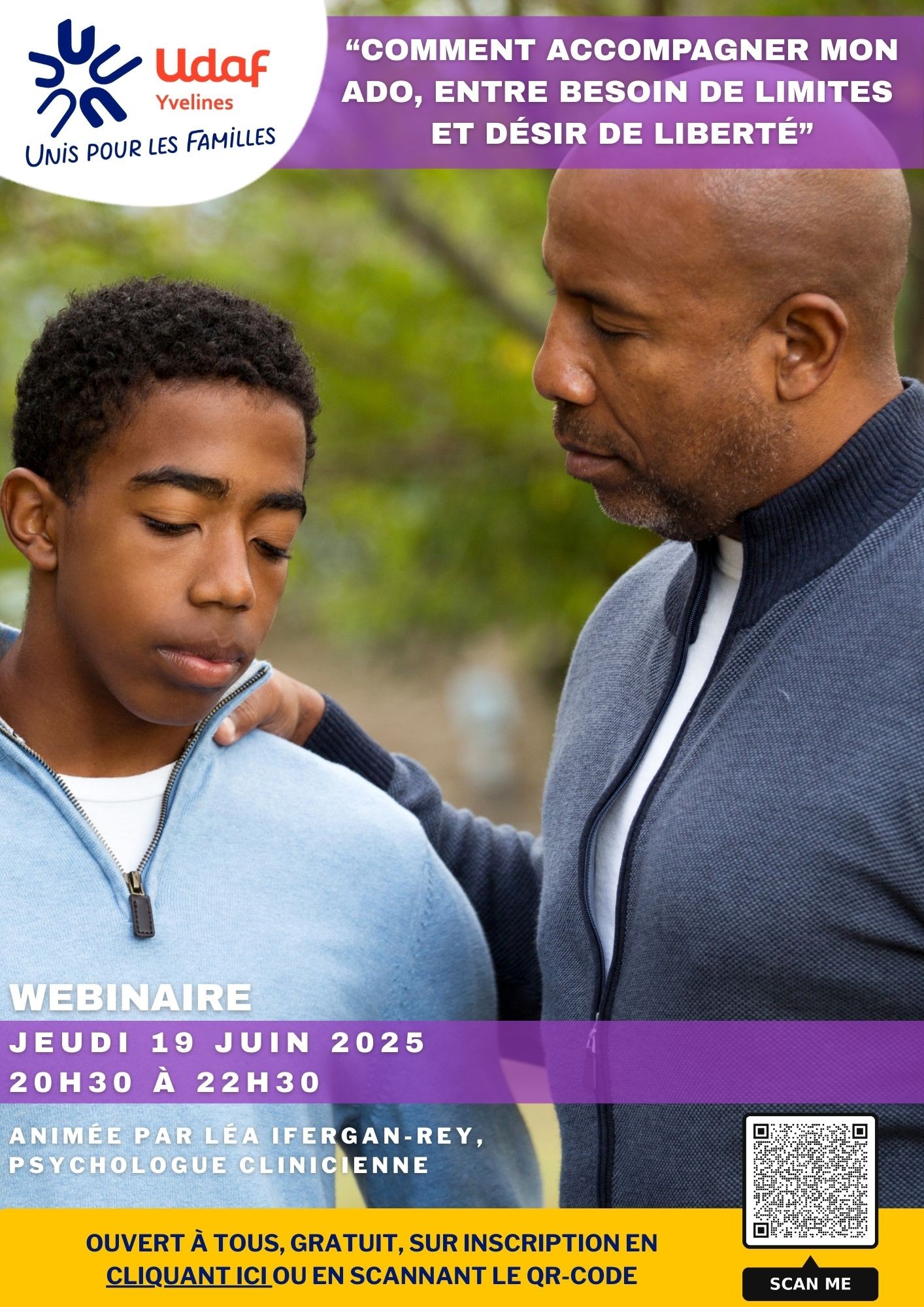 Webinaire le Jeudi 19 juin, de 20h30 à 22h30 : Comment accompagner mon ado 