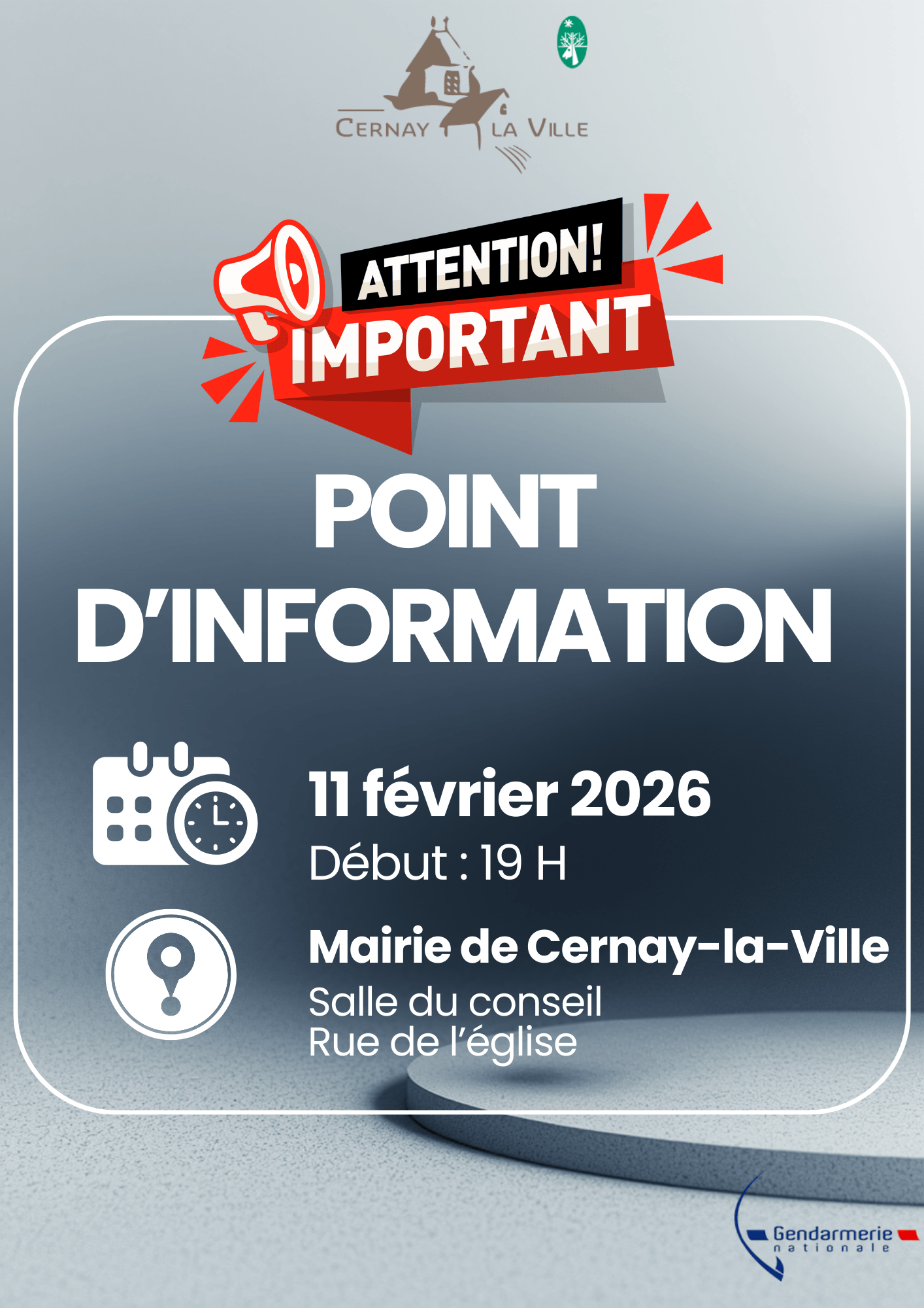 Point d’information sur une affaire judiciaire