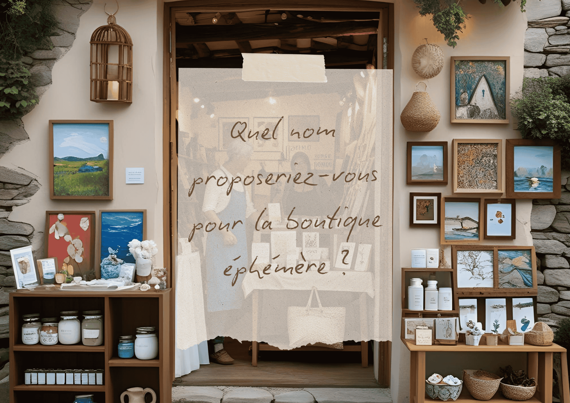  Une boutique éphémère bientôt à Cernay-la-Ville ! 